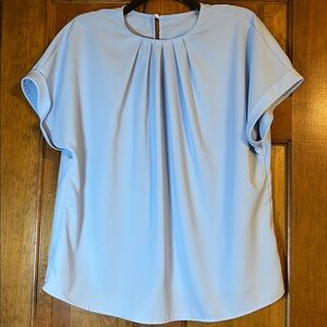 SHEIN Light Blue Blouse